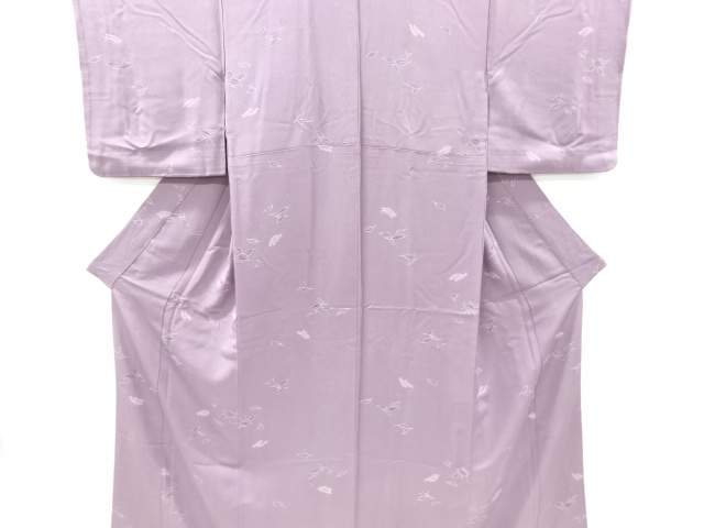 JAPANESE KIMONO / VINTAGE KOMON KIMONO / SHIBORI / LEAVES